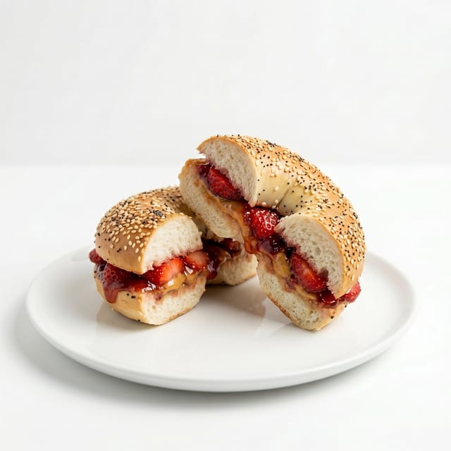 Bagel With PB & Jelly.