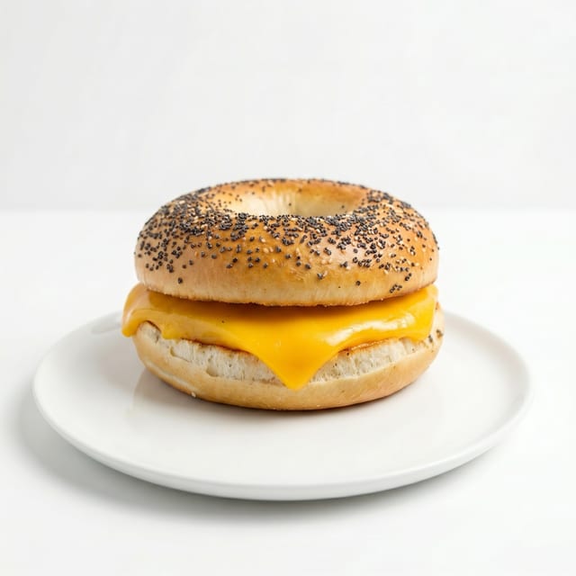 Grilled Cheese Bagel Sandwich.