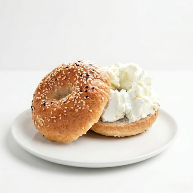 Bagel With Plain Cream Cheese.