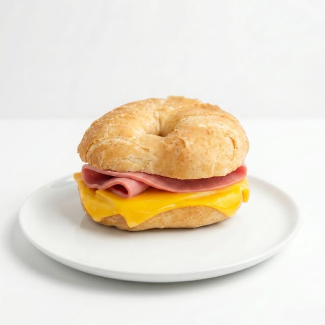 Grilled Cheese Bagel With Protein Sandwich.