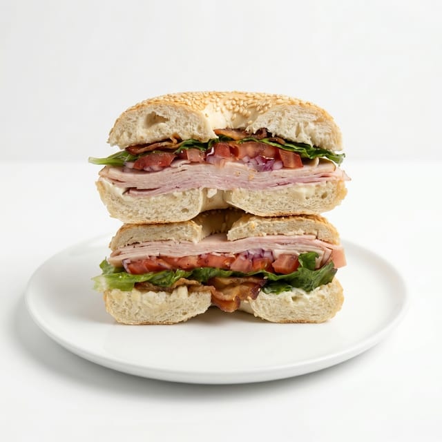 Bagel Club Sandwich.