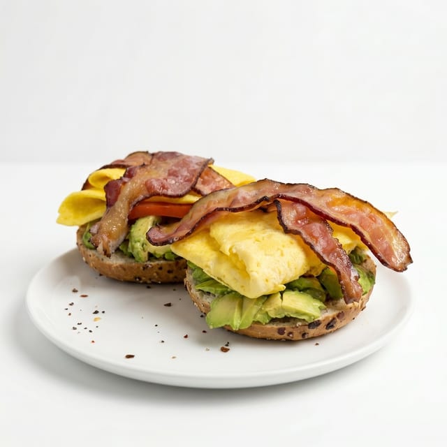Bagel Avocado Sandwich.